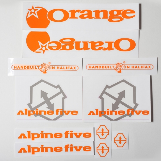 Orange decal kit