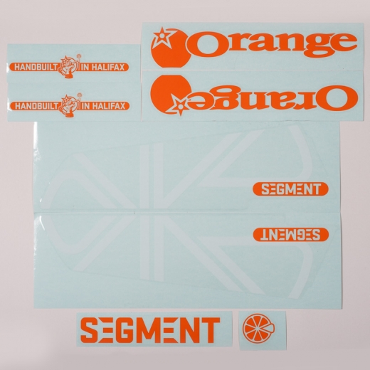 Orange/White decal kit