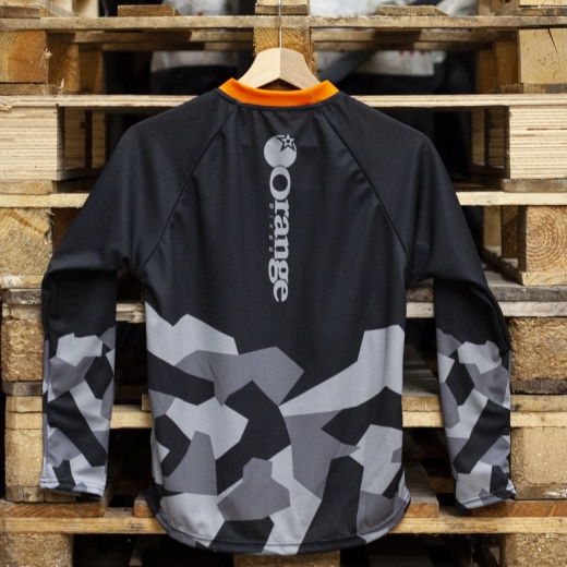 Kids Midnight Camo Jersey long Sleeve (Grey/Black)
