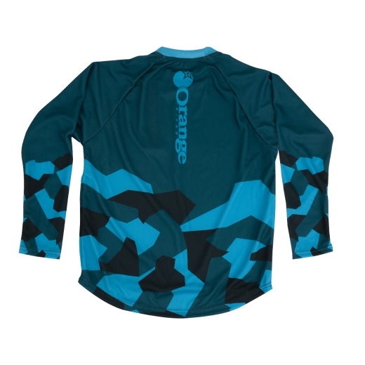 Kids Iced Camo Jersey long Sleeve (Teal/blue)