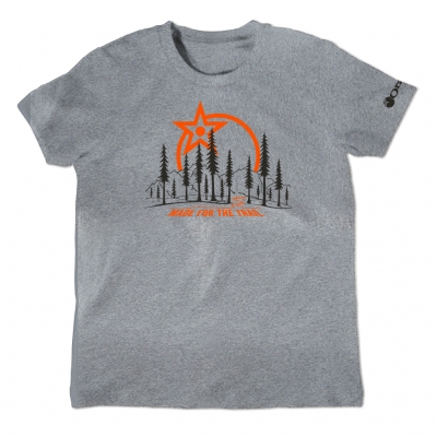Orange Kid's Made for the trail T-shirt - Front