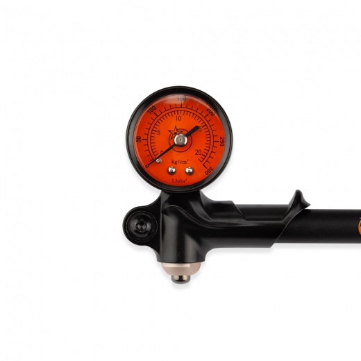 Orange Bikes and Strange Suspension Pump - Gauge