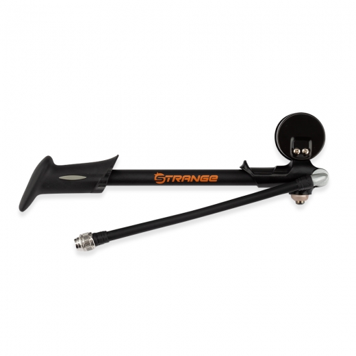 Orange Bikes and Strange Suspension Pump - Back and clip-able hose