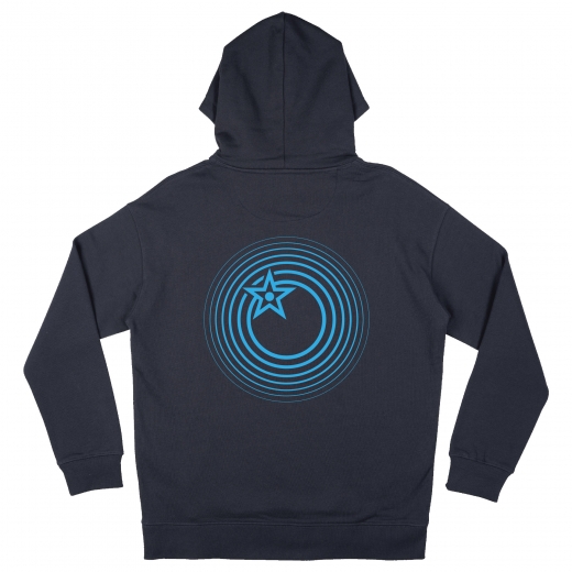 Radial Hoodie Ink Grey - Rear