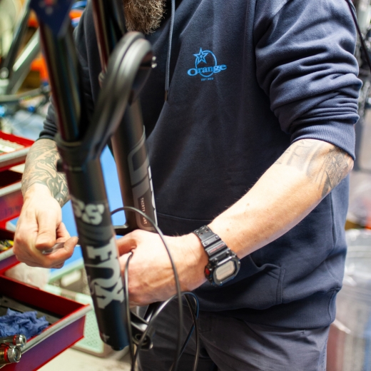 Radial Hoodie Ink Grey - Front - Workshop