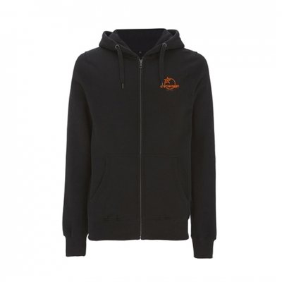 Orange Heritage Zip Up Hoodie - Front