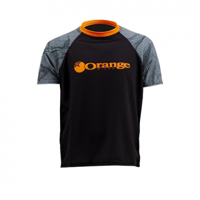 Orange Contour Trail Jersey Short Sleeve (Contour/Grey) - Front