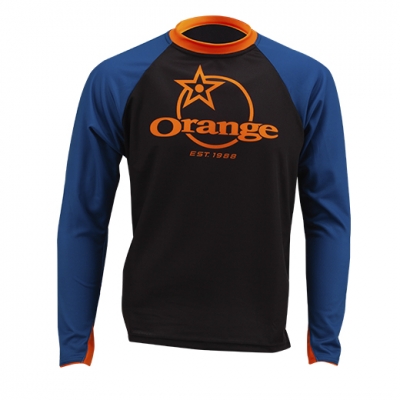 Blue Trail Jersey Long Sleeve (Blue/Black) - Front