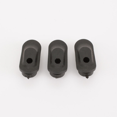 Rubber grommet for internal cables to run through downtube on stealth compatible frames.