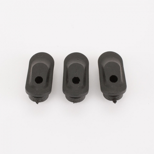 Rubber grommet for internal cables to run through downtube on stealth compatible frames.