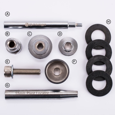 Orange 28mm pivot bearing tool