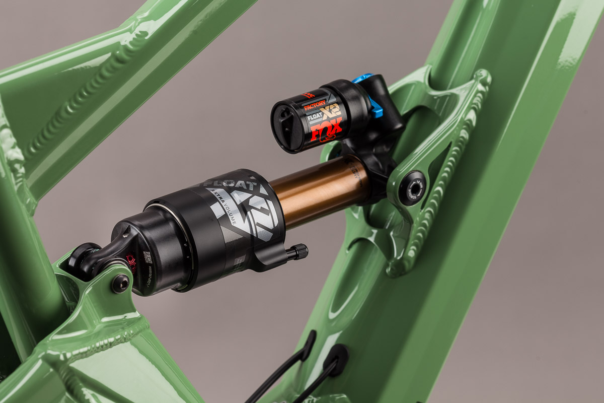 Trunnion mounted rear shock